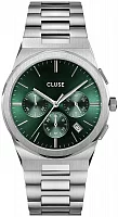 Cluse Vigoureux Chrono Man H-Link Silver Green Dial CW20803
