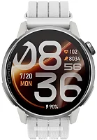 Coros PACE 4 Pro White Titanium Digital Smartwatch HR GPS Nylon Strap WPACE4P-WHT-N
