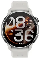 Coros PACE 4 Pro White Titanium Digital Smartwatch HR GPS Silicone Strap WPACE4P-WHT