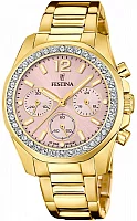 Festina Boyfriend Chronograph Rainbow Yellow Gold F20609/4