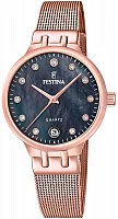 Festina Mademoiselle Mother of Pearl Black Dial Mesh F20716/2