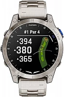 Garmin D2 Mach 1 47mm Sapphire Aviator Digital Smartwatch AMOLED Brushed Titanium Bracelet HR GPS 010-02582-51