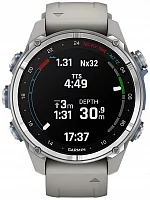 Garmin Descent MK3 43mm Diver Digital Smartwatch Steel & Foggy Gray Diver Computer HR GPS 010-02753-04