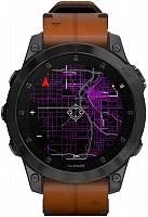 Garmin Epix 2 Sapphire Digital Smartwatch AMOLED DLC Titanium Straps Set HR GPS 010-02582-30