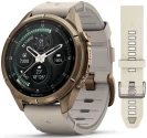 Garmin Fenix 9 Pro 43mm inReach Sapphire Titanium Autumn Gold, Leather & Silicone Strap Set AMOLED HR GPS 010-04335-41
