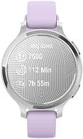 Garmin Lily 2 Active 35mm Digital Smartwatch Silver, Jasmine Purple Strap HR 010-02839-01