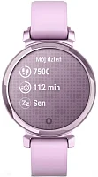 Garmin Lily 2 35mm Digital Smartwatch Metallic Lilac, Lilac Strap HR 010-02839-01