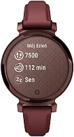 Garmin Lily 2 Classic 35mm Digital Smartwatch Dark Bronze Aluminum, Mulberry Leather Strap HR 010-02839-03