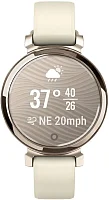 Garmin Lily 2 35mm Digital Smartwatch Cream Gold Aluminum, Coconut Rubber Strap 010-02839-70