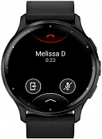 Garmin Venu 3 45mm Black & Black Slate Bezel, Leather Strap AMOLED HR GPS 010-02784-52