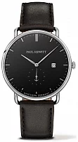 Paul Hewitt Grand Atlantic Line Silver Black Sea Leather Black PH-TGA-S-B-2M