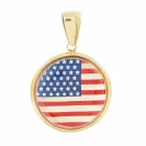 Jubiler Cerbiński Złota Zawieszka Flaga USA 2,45g TC.Z0005.00Z