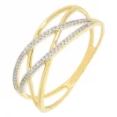 Jubiler Cerbiński Złoty Pierścionek z Brylantami Rozmiar 15 1,48g TC.P1455.00Z