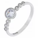 Jubiler Cerbiński Złoty Pierścionek z Cyrkonią Rozmiar 15 1,62g TC.P0933.00B