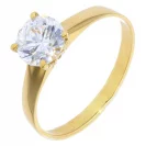 Jubiler Cerbiński Złoty Pierścionek z Cyrkonią Rozmiar 16 1,85g TC.P1301.00Z