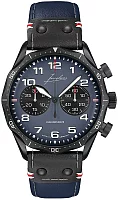 Junghans Meister Pilot Chrono Navy Blue Black PVD Limited Edition 27/3396.00