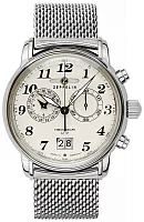 Zeppelin LZ127 Count Zeppelin Quartz Chrono Big Date Mesh ZE-7684M-5