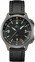 Laco Frankfurt Schwarz 43 Pilot Watch Special Automatic GMT Set LA-862120.2