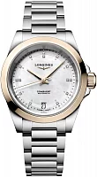 Longines Conquest Lady Automatic Diamonds 18k Gold Caps L3.430.5.87.6