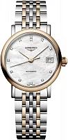 Longines Elegant Collection Lady Automatic Diamonds Bicolor 18k Gold Caps L4.309.5.80.7