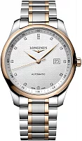Longines Master Collection Diamonds 18k Gold Bezel and Caps L2.893.5.77.7