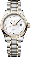 Longines Master Collection Lady 30mm 18k Gold Bezel and Caps Diamonds L2.449.5.89.7