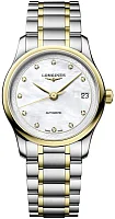Longines Master Collection Lady 34mm 18k Gold Bezel and Caps Diamonds L2.450.5.87.7