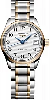 Longines Master Collection Lady 18k Gold Bezel and Caps L2.128.5.79.7