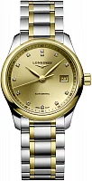 Longines Master Collection Lady Diamonds 18k Gold Caps L2.257.5.37.7