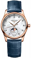 Longines Master Collection Lady Moonphase Diamonds 18k Gold L2.409.8.87.2