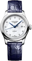 Longines Master Collection White Pearl Automatic 30mm Diamonds L2.449.4.87.2