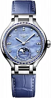 Longines PrimaLuna Automatic Moonphase Diamonds & Sapphires L8.126.0.97.2