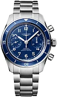 Longines Spirit Pilot Flyback Column-Wheel Chronograph COSC Chronometer Mechanical 39.5mm Blue L3.721.4.93.6