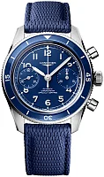 Longines Spirit Pilot Flyback Column-Wheel Chronograph COSC Chronometer Mechanical 39.5mm Blue L3.721.4.93.9