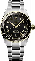 Longines Spirit Zulu Time 39mm GMT COSC Chronometer 18k Gold Bezel L3.802.5.53.6