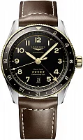 Longines Spirit Zulu Time 42mm GMT COSC Chronometer 18k Gold Bezel L3.812.5.53.2