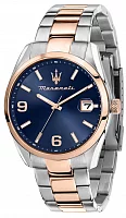 Maserati Attrazione Black Dial Steel Bracelet R8853151006