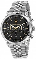 Maserati Epoca Black Dial Steel Bracelet R8873618017