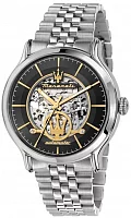 Maserati Epoca Automatic Black Skeleton Dial Steel Bracelet R8823118015
