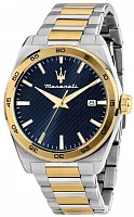 Maserati Velocita Yellow Gold PVD Bicolor Blue Dial R8853152001