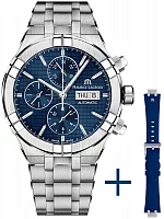 Maurice Lacroix Aikon Gent Chronograph Automatic Steel Set AI6038-SS00F-430-C