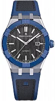 Maurice Lacroix Aikonic Gent Date 43mm Automatic Blue Ceramic Bezel AC6008-SSL40-330-4