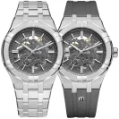 Maurice Lacroix Aikon Gent Date 42mm Automatic Steel Skeleton Set AI6008-SS00F-030-A