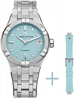 Maurice Lacroix Aikon Lady Date 35mm Automatic Steel Diamonds Summer Edition Ice Blue Set AI6006-SS00F-451-C
