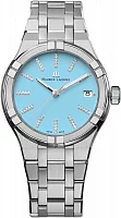 Maurice Lacroix Aikon Lady Date 35mm Quartz Steel Diamonds Ice Blue AI1106-SS002-450-1