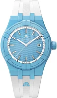 Maurice Lacroix Aikon #TIDE Unisex Date 40mm Blue & White Diamonds AI2008-AAAA1-3A0-0