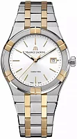 Maurice Lacroix Aikon Unisex Date 40mm Quartz Steel Bicolor PVD AI1108-PVP02-130-1