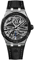 Maurice Lacroix Aikonic Gent Date 43mm Automatic Black Ceramic Bezel Skeleton PVD AC8008-SSL20-090-2