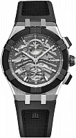 Maurice Lacroix Aikonic Gent Date 43mm Automatic Black Ceramic Bezel Skeleton PVD AC8018-SSL20-030-2