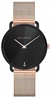 Paul Hewitt Miss Ocean Line Black Sunray Mesh Rose Gold PH-M-B-BS-4S